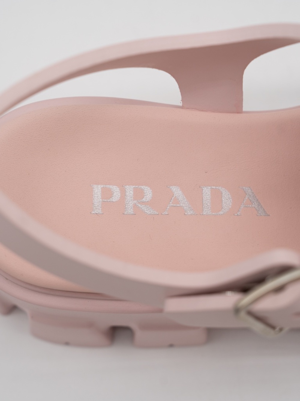 Prada Fisherman Platform Sandals Cage Pink Rubber Women's size 39 eu 9 US - Picture 9 of 12